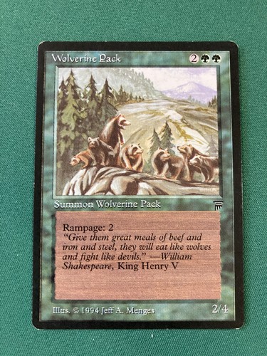 Wolverine Pack, Legends, Magic the Gathering MTG