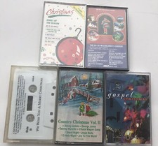 Christmas Cassette Lot Of 5 Country Piano Children s Gospel Traditional Holiday