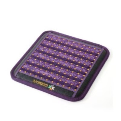 Gemmove Jewelry cushion with black jade and amethyst