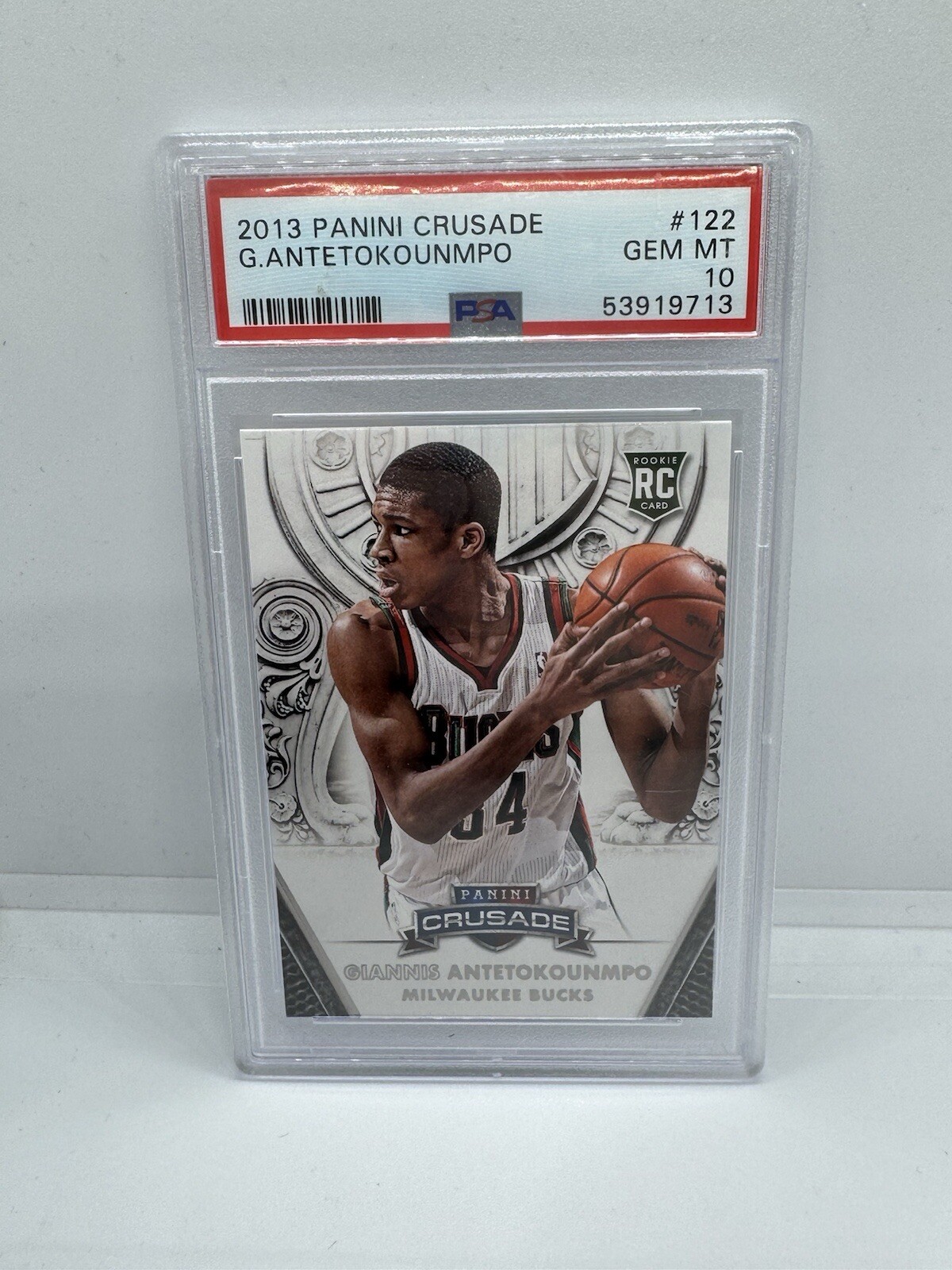 2013 Panini Crusade #122 Giannis Antetokounmpo PSA 10 Gem Mint Rookie Card RC