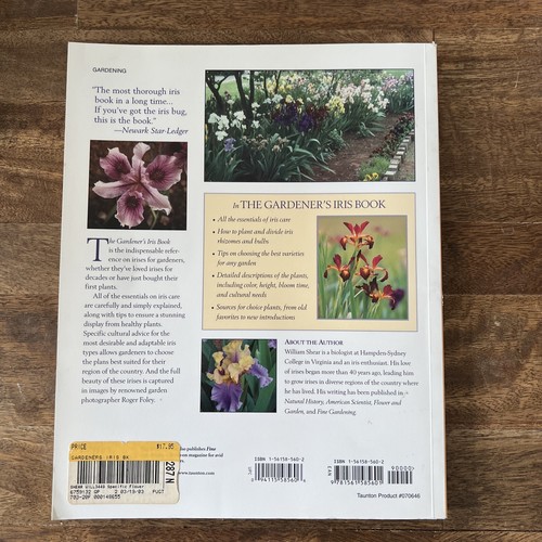 The Gardener's Iris Book by William Shear - Paperback - Very Clean - Picture 2 of 2