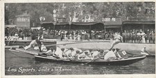 Old postcard LES SPORTS JOUTE A LA LANCE ADVERTISING CARD CHICOREE EXTRA LEROUX