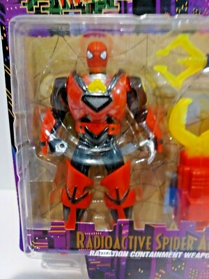 Vintage 1996 Toy Biz Spider-man Techno-Wars Radioactive