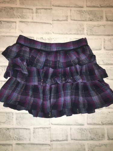 GAPKIDS GAP KIDS GIRLS 6-7 6 7 SKULL SWEATER & PLAID SKIRT OUTFIT LONG SLEEVES T - Picture 2 of 4
