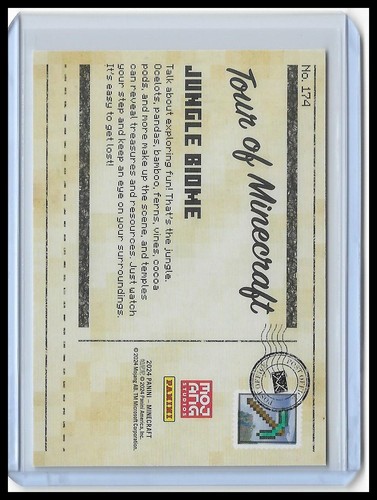 Tarjeta base Panini Minecraft 2024 #174 Jungle - Imagen 2 de 2