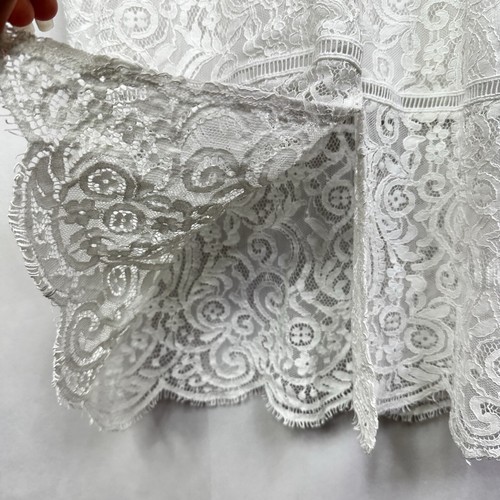 Abito midi pizzo espresso senza maniche scollo a V sposa matrimonio spiaggia bodycon tubino - Foto 10 di 13