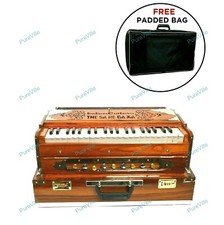 Indian Cultura Professional 9 Stopper Portable Folding Harmonium With Padded Bag