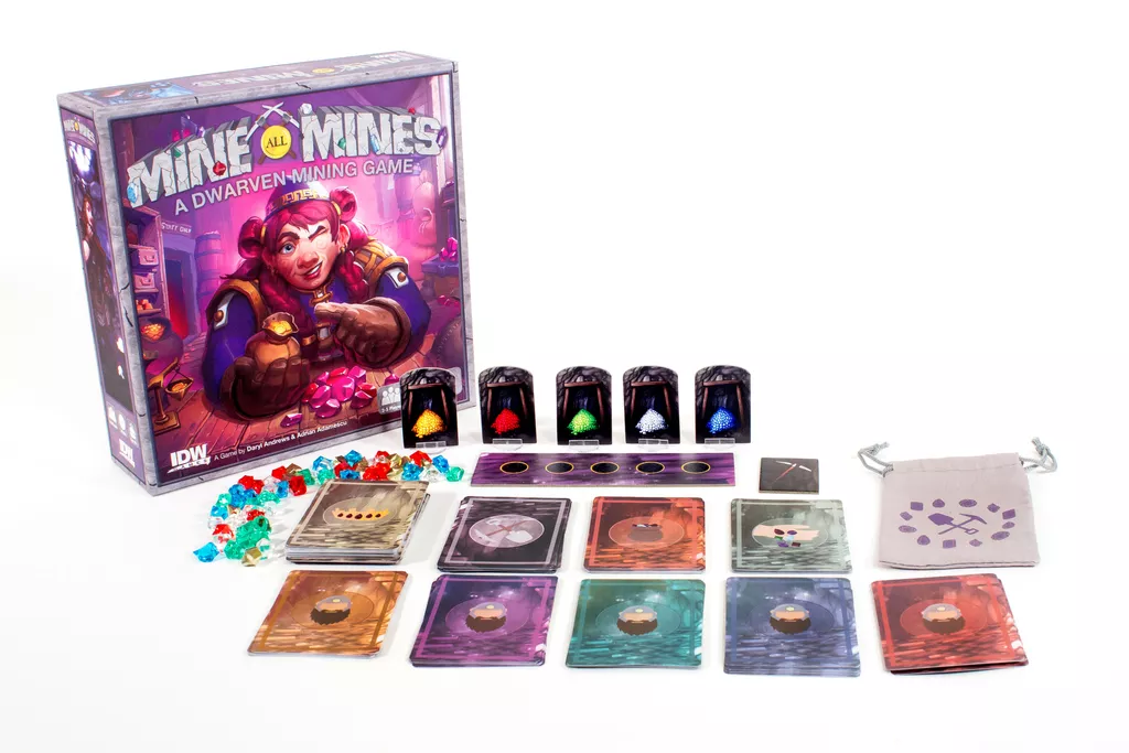 Mine All Mines Family Card Game IDW 01103 Games Board