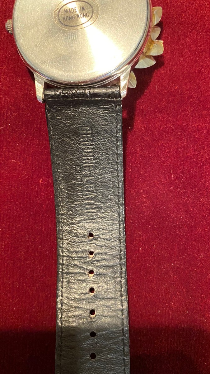 Vintage Erica Courtney Watch, Half Moon Rhinestone Accent 
