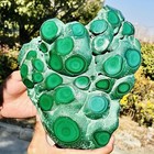 11.0LB Natural glossy Malachite transparent cluster rough mineral sample — photo 9