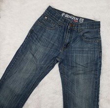 Levis dENIZEN 218  Boys Slim Straight Jeans Sz 14  Adjustable Waist 