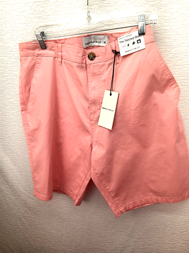 MEN'S SALMON PINK SHORTS, SIZE 36, 9.5 INSEAM, PREPPY, EASY CARE, NEW! MSRP $48