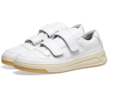 ACNE STUDIOS PEREY TWO STRAP SNEAKER 'White' Italy AD0256-100 Size: EU 39 