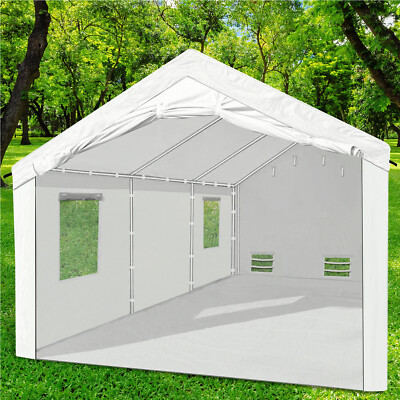 Waterproof Portable Spray Paint Booth 20X12.5X10FT with 8pcs Mesh Window & Floor