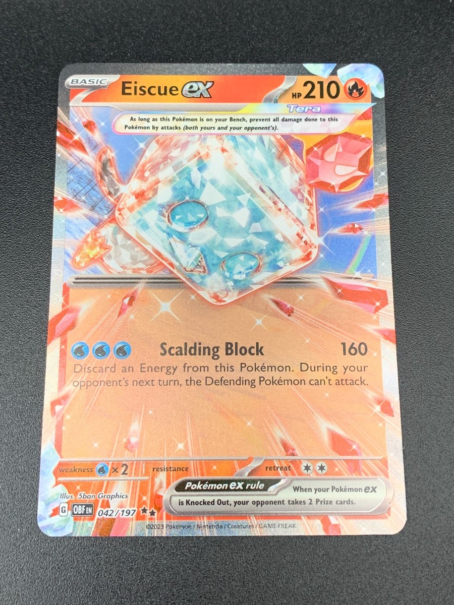 Eiscue ex - 042/197 - TERA Ultra Rare Obsidian Flames Eiscue ex - 042/197 - TERA Ultra Rare Obsidian Flames