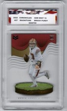 2022 Chronicles Magnitude #MAG-27 Brock Purdy Rookie Card AGC Gem Mint 10