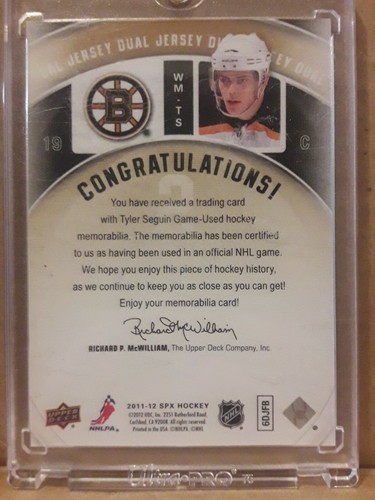 Materiales ganadores 11/12 SPX Tyler Seguin - Imagen 2 de 2