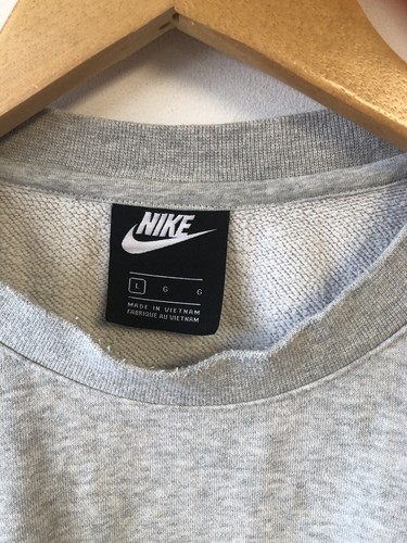 felpa nike double swoosh grande grigia manica lunga usata NIKE DOUBLE SWOOSH - Foto 5 di 14