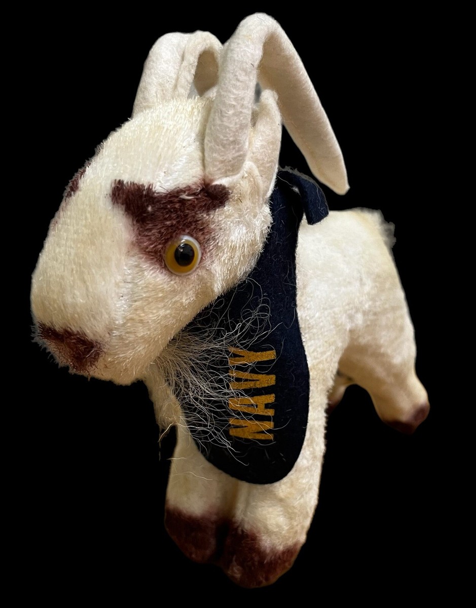 Vintage 1940's Navy US Naval Academy Goat Mascot Stuffed Doll by