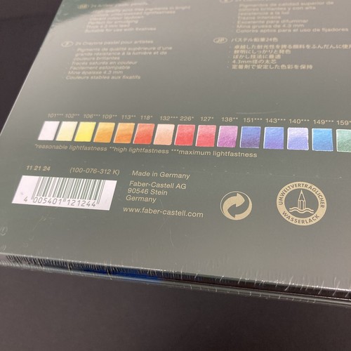 Faber Castell 24 Pitt Pastel Pencils Artist Drawing Sketch Coloured Art NEW - 第 6/6 張圖片