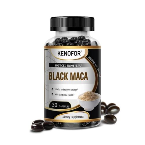 MACA Noir 4:1 Ultra Haute Dose 30/60/120 Gélules 1000 mg Végétalien - Zdjęcie 10 z 12