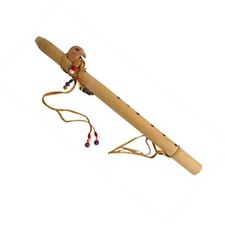 Cherokee Style Flute with Leather and Beads 45cm