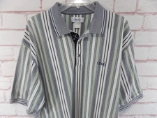 Men's IZOD Golf Polo Shirt Striped Size XL