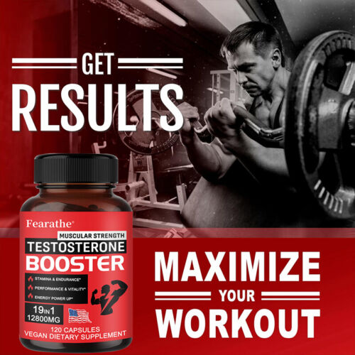 Testosteron for Men - Muscle Growth, Strength, Endurance Workout Supplement - Picture 4 of 9