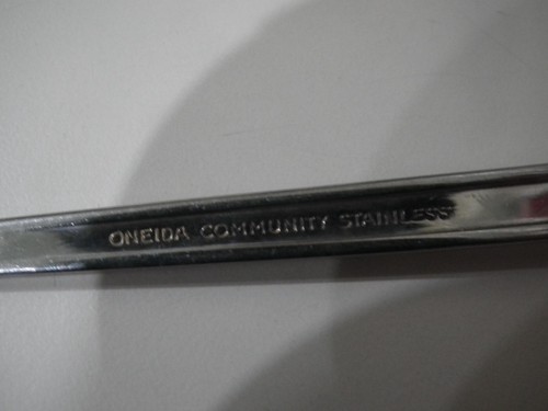 Oneida Via Roma Set of 6 Iced Tea Spoons Community Stainless Flatware 7-5/8" - Picture 5 of 7