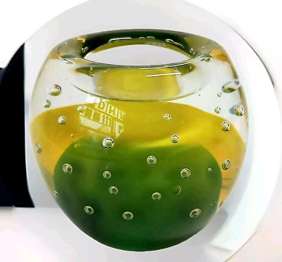 Kerzenleuchter Teelichthalter Windlicht Glas Kristall Murano Kunst Teelicht Deko - Bild 1 von 4