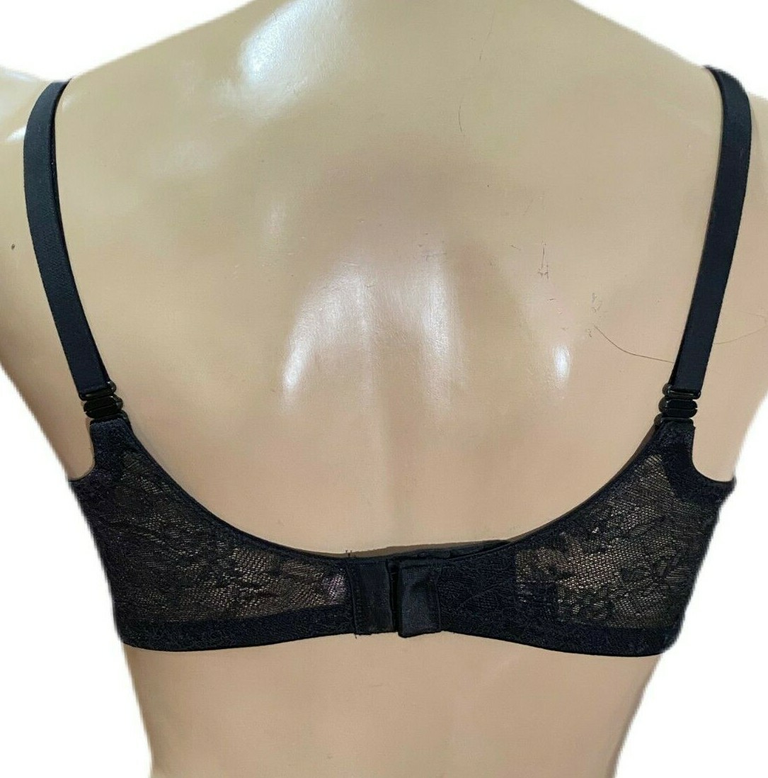 ★ ★ Women's CK Black Floral Lace AF Plunge Bra CK Black Floral Lace Push Up Plunge Bra | Calvin Klein