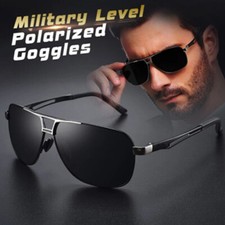 Aluminium HD Sonnenbrille Herren Polarisiert UV400 Sport Fahren Pilotenbrille DE