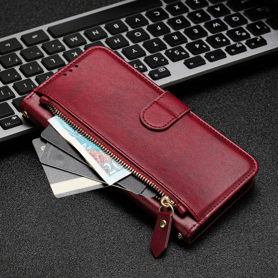 For Asus Zenfone 11 Ultra, Luxury Multi-function Flip Leather Wallet Case Cover - Image 4 of 4