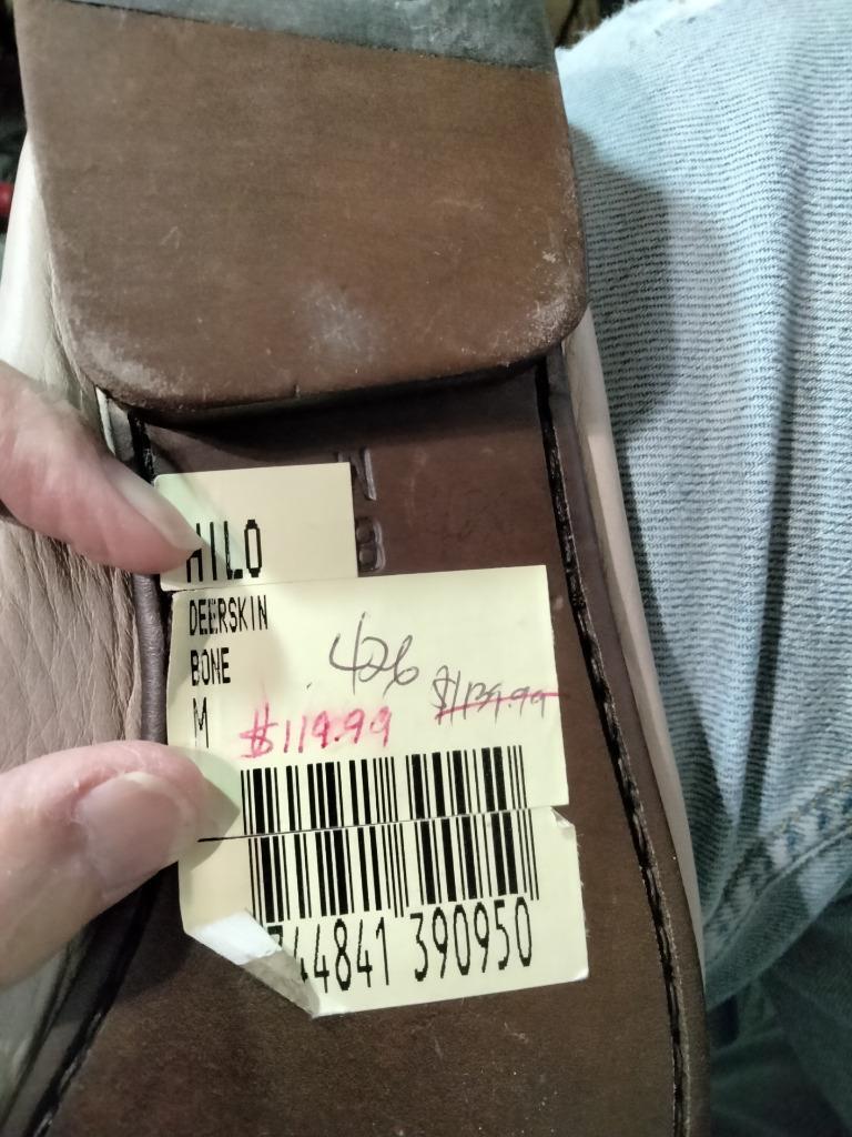 BALLY HILO Deerskin Loafers Bone Color Size 8M NOS | eBay