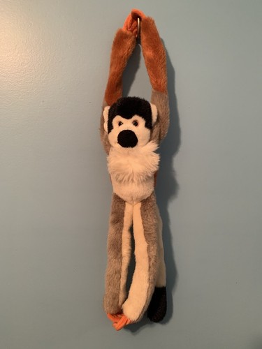 Tangerine Press Tag-Along Tails Long Legged Squirrel Monkey Stuffed Plush & Book - Picture 4 of 14