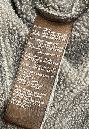 Kookaburra By UGG Women’s M Taupe Sherpa Style Hooded Coat Jacket - Picture 9 of 9