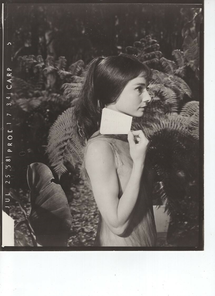 Audrey Hepburn hair test in profile RARE Photo | eBay