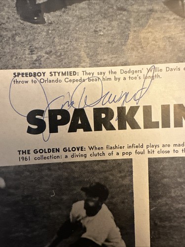 1962 San Francisco Giants Yearbook Mays, McCovey Jim Davenport Autograph - Picture 5 of 8