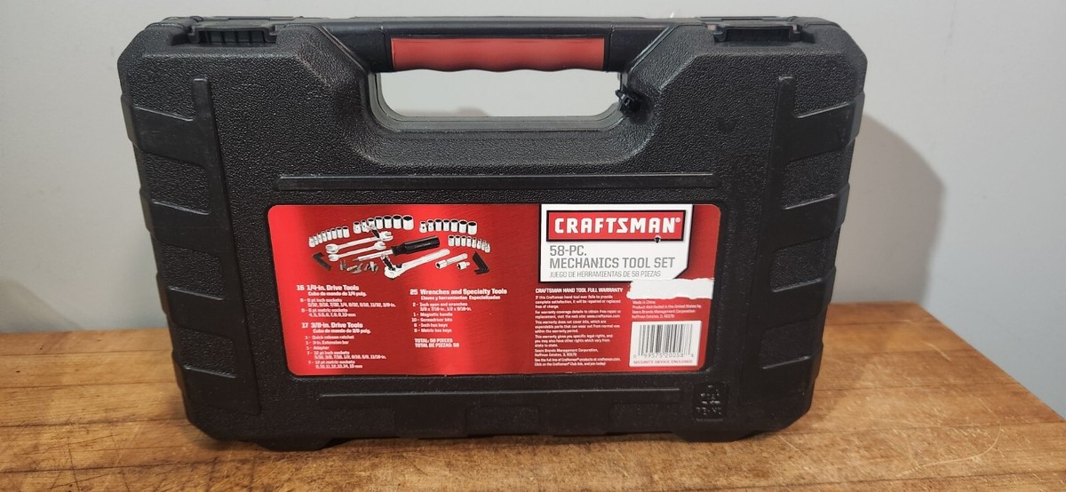 Craftsman 58 Piece Mechanics Tool Set with Storage Case