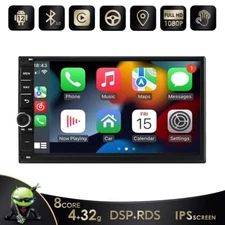 CarPlay 7"Android 12 8Core Double DIN Car GPS Stereo WiFi DSP Player AM FM 4+32G