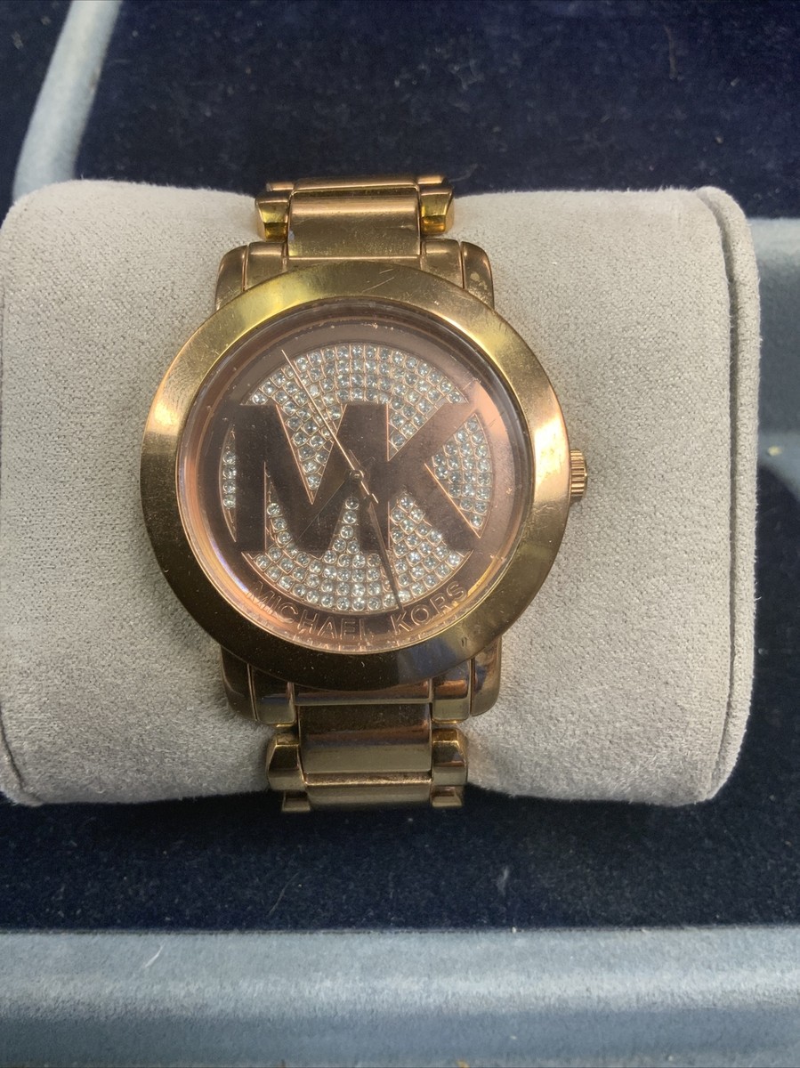 特価！Michael Kors レディース クリスタル/Rose Gold MK3399 Michael Kors Darci Rose Gold Dial Steel Strap Watch for Women