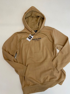 Size L Young & Reckless Y&R 'Reckless Los Angeles' Tan Pullover Hoodie