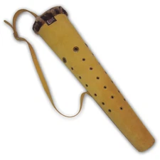 LONGBOW/HORSE BOW/RECURVE/COMPOUND BOW LEATHER SHOULDER BAG BACK ARROW QUIVER