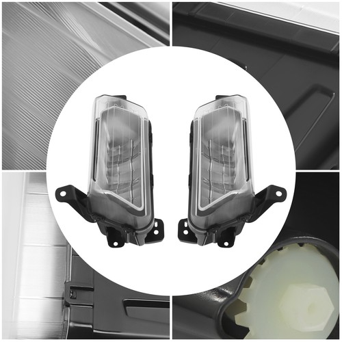 For Chevrolet Silverado 1500 2022 2023 2024 LED Fog Light Left+Right Front Lamps - Picture 9 of 18