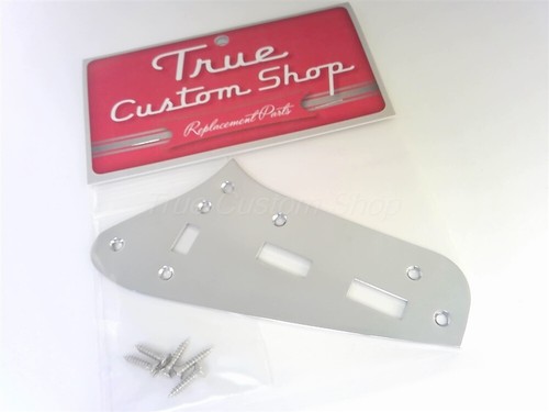 Placa de control superior vintage cromada True Custom Shop® para guitarras Fender Jaguar - Imagen 3 de 4
