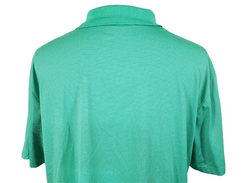 Grand Slam Golf Polo Shirt Mens XXL Short Sleeve Knit Collar Green Pinstripe - Picture 4 of 9