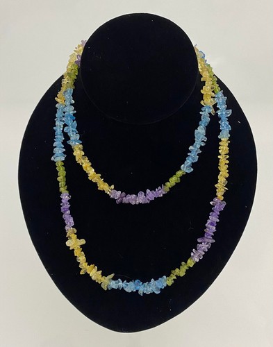 Collar con astillas de piedra estilo ELIGES y piedra cristal amatista turquesa MÁS - Imagen 57 de 104