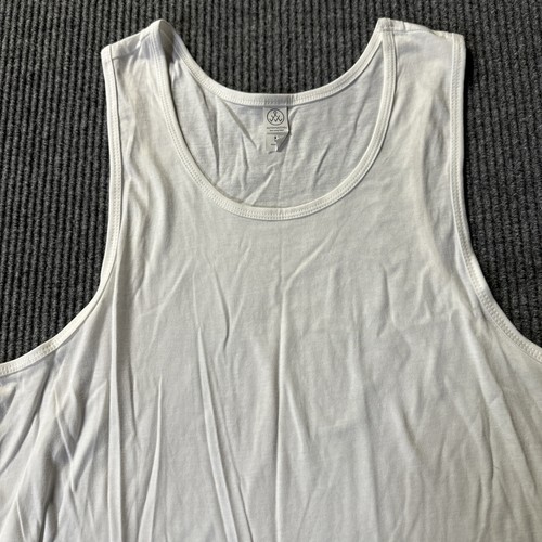 Camiseta sin mangas Alternative para hombre M blanca elástica - Imagen 2 de 4