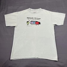 Vintage Jared Lee Studios Y2K Cartoon Comic Horse T Shirt Large Green Humor Art