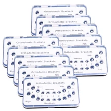 10 Boxes Dental Orthodontic Metal Bracket Standard Roth 022 Slot Hooks 3